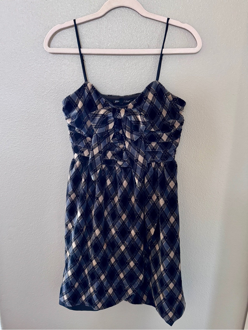 Vintage Betsey Johnson Plaid Mini Dress